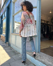 Load image into Gallery viewer, Long Tiered Shibori Dyed Blouse