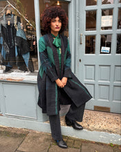 Load image into Gallery viewer, Open Shibori Wool Coat with Front Pockets