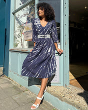Load image into Gallery viewer, Pleated Cotton Shibori Dress