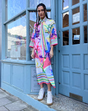 Load image into Gallery viewer, Floral Belted Shirt Style Dress