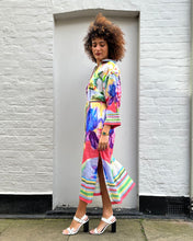 Load image into Gallery viewer, Floral Belted Shirt Style Dress