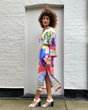 Load image into Gallery viewer, Floral Belted Shirt Style Dress