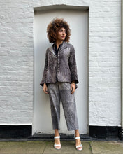 Load image into Gallery viewer, Cropped Shibori Dyed Cotton Trousers with Pockets