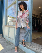 Load image into Gallery viewer, Long Tiered Shibori Dyed Blouse
