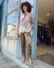 Load image into Gallery viewer, Long Tiered Shibori Dyed Blouse
