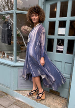 Load image into Gallery viewer, Cotton Silk Shibori Coat Dress