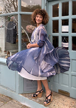 Load image into Gallery viewer, Cotton Silk Shibori Coat Dress