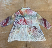 Load image into Gallery viewer, Long Tiered Shibori Dyed Blouse