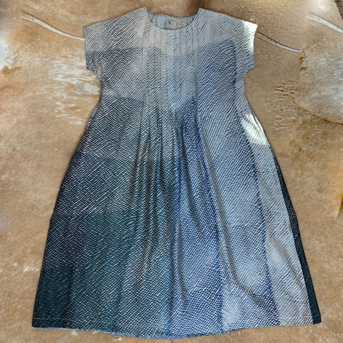 Pink - Tie-Dye Cotton Pintuck Shibori Dress 03