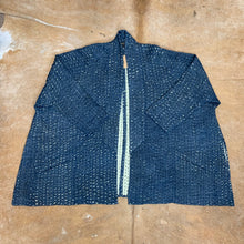 Load image into Gallery viewer, Oversized Lightly Quilted Kantha Jacket with Pockets