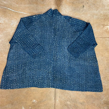 Load image into Gallery viewer, Oversized Lightly Quilted Kantha Jacket with Pockets
