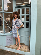 Load image into Gallery viewer, Printed V-Neck Kaftan Dress