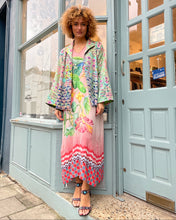 Load image into Gallery viewer, Floral V-Neck Kaftan Dress