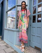 Load image into Gallery viewer, Floral V-Neck Kaftan Dress