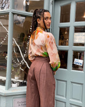 Load image into Gallery viewer, Textured Cotton Keyhole Neck Blouse