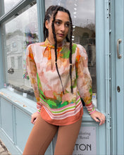 Load image into Gallery viewer, Textured Cotton Keyhole Neck Blouse