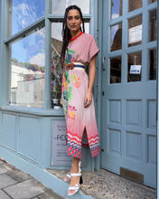 Load image into Gallery viewer, Floral V-Neck Kaftan Dress