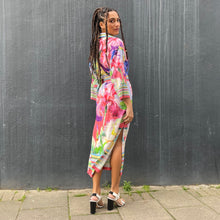 Load image into Gallery viewer, Floral Belted Shirt Style Dress