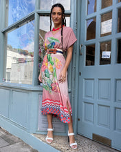 Load image into Gallery viewer, Floral V-Neck Kaftan Dress