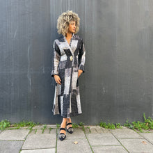 Load image into Gallery viewer, XLong Open A-Line Shibori Silk Coat