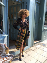 Load image into Gallery viewer, Satin/Chiffon Wrap Dress