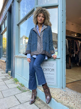 Load image into Gallery viewer, Shibori Dyed Silk Swing Style Jacket