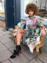 Load image into Gallery viewer, Printed Linen Shirt Dress