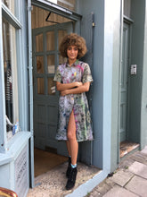Load image into Gallery viewer, Printed Linen Shirt Dress