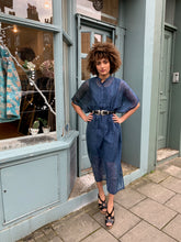 Load image into Gallery viewer, Square Cotton Silk Shibori Kaftan