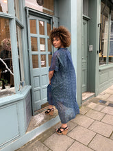 Load image into Gallery viewer, Square Cotton Silk Shibori Kaftan