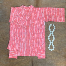 Load image into Gallery viewer, Pink Jacquard Silk Japanese Haori with Pockets