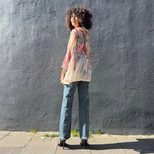 Load image into Gallery viewer, Long Tiered Shibori Dyed Blouse
