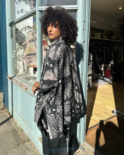 Load image into Gallery viewer, Oversized Square Cotton Silk Shibori Jacket
