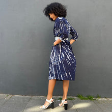 Load image into Gallery viewer, Pleated Cotton Shibori Dress

