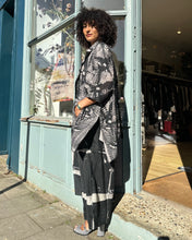 Load image into Gallery viewer, Oversized Square Cotton Silk Shibori Jacket
