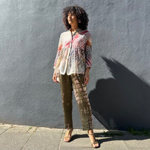 Load image into Gallery viewer, Long Tiered Shibori Dyed Blouse
