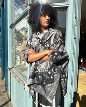 Load image into Gallery viewer, Oversized Square Cotton Silk Shibori Jacket
