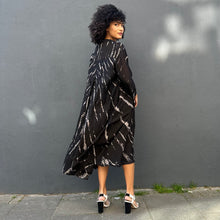 Load image into Gallery viewer, Cotton Silk Shibori Kaftan Dress
