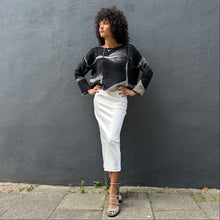 Load image into Gallery viewer, Textured Cotton Silk Pleat Top with Front Pocket

