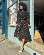 Load image into Gallery viewer, Cotton Silk Shibori Kaftan Dress

