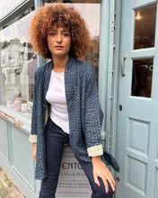 Load image into Gallery viewer, Oversized Lightly Quilted Kantha Jacket with Pockets
