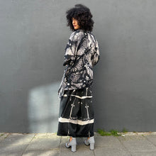 Load image into Gallery viewer, Shibori Wide Leg Pleat Front Trousers
