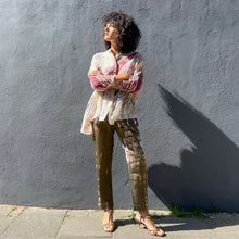 Load image into Gallery viewer, Long Tiered Shibori Dyed Blouse
