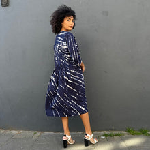 Load image into Gallery viewer, Pleated Cotton Shibori Dress
