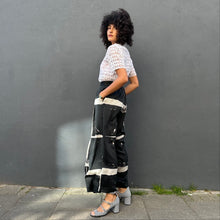 Load image into Gallery viewer, Shibori Wide Leg Pleat Front Trousers
