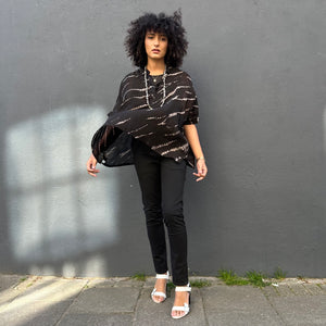 Oversized Square Shibori Dyed Shirt