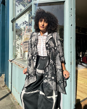 Load image into Gallery viewer, Oversized Square Cotton Silk Shibori Jacket
