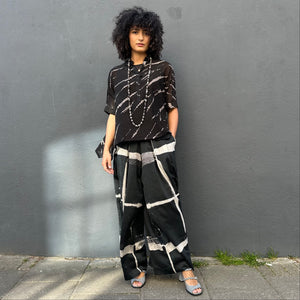 Oversized Square Shibori Dyed Shirt