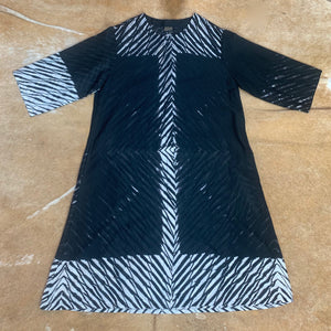 Cotton Button-Thu Dress with Pockets