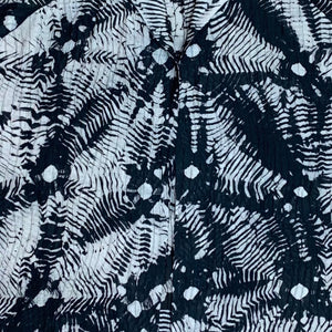 Oversized Square Cotton Silk Shibori Jacket